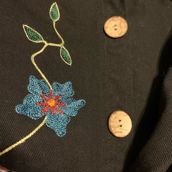 XL embroidered black casual jacket - Picture 5 of 14
